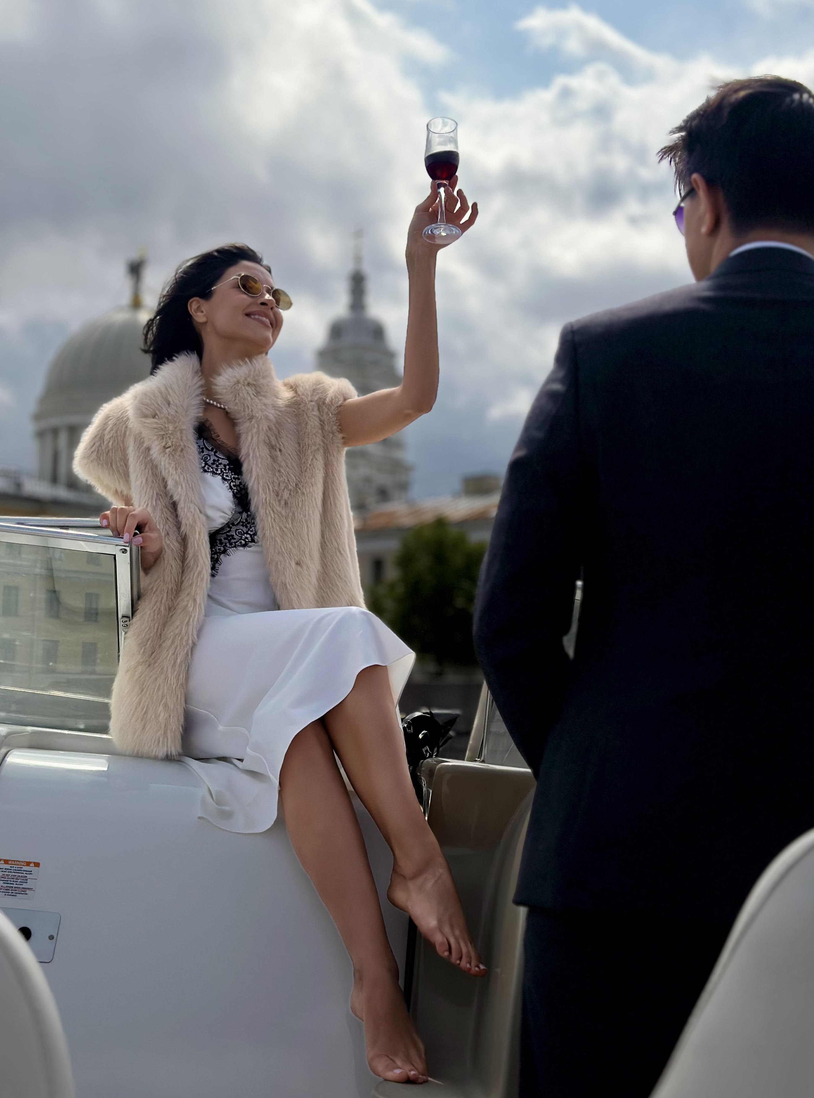 Жилет Fluffy из искусственного эко меха от ANSE, Бежевый цвет, размер S, M, L, XL, XXL, , .