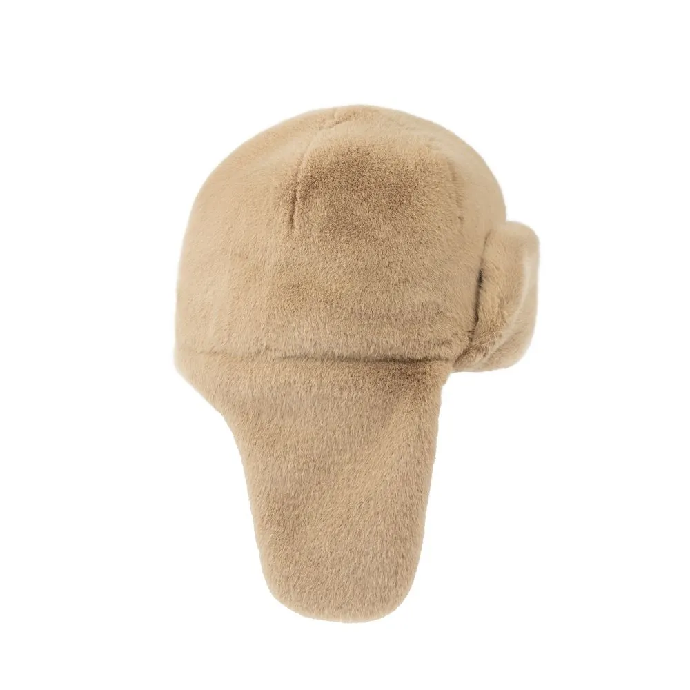 Шапка-ушанка из искусственного эко меха от ANSE,  цвет, размер , , .