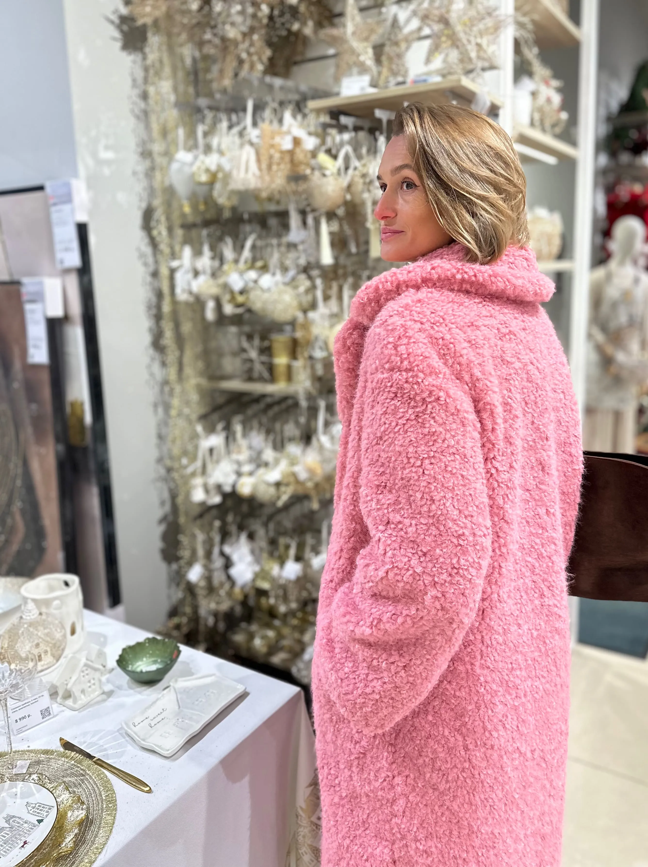 Шуба Influence из искусственного эко меха от ANSE, Ягодный сорбет  цвет, размер S, M, L, XL, XXL, , .