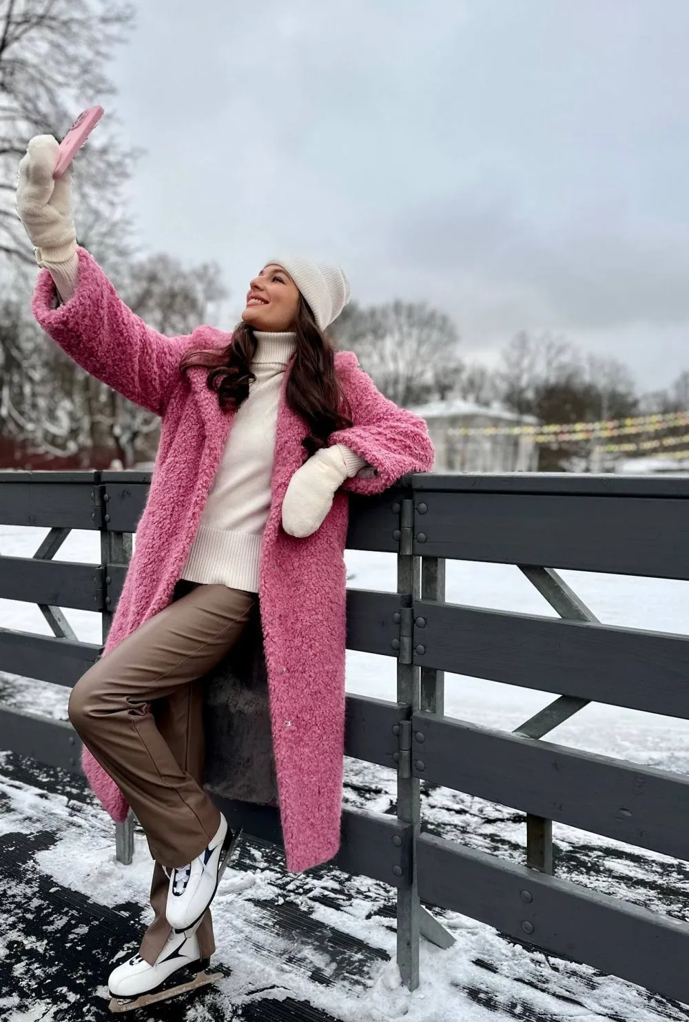 Шуба Influence из искусственного эко меха от ANSE, Ягодный сорбет  цвет, размер S, M, L, XL, XXL, , .