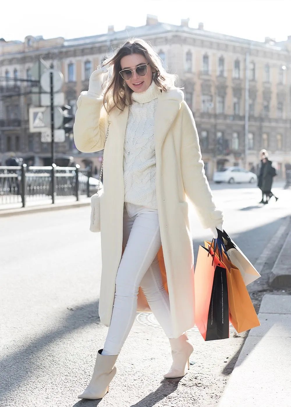 Шуба Lemon cream  из искусственного эко меха от ANSE, Лимонный крем цвет, размер S, M, L, XL, , .